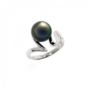 Bague IzaB ligne Lagune perle Tahiti