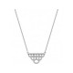 Collier argent motif royale oxydes zirconium