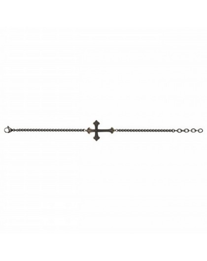 Bracelet Acier Legend pvd bronze laque noire