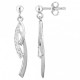 Boucles d'oreilles Argent pendantes Oxydes Zircon