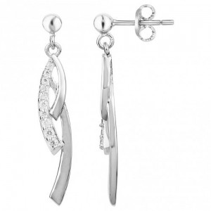 Boucles d'oreilles Argent pendantes Oxydes Zircon