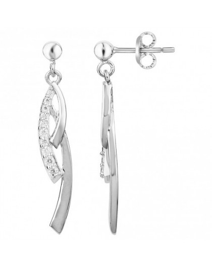 Boucles d'oreilles Argent pendantes Oxydes Zircon