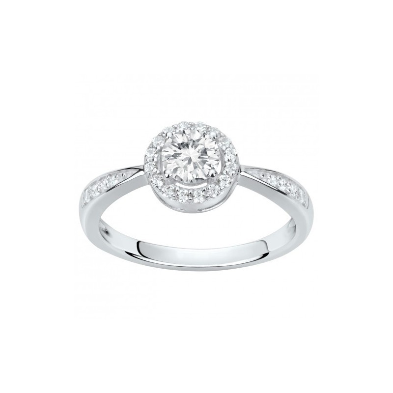 Solitaire bague online argent