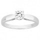 Bague argent solitaire oxyde griffes