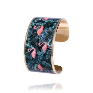 Manchette Louise's Garden Flamants roses 34mm