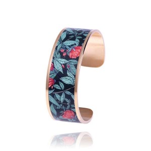 Manchette Louise's Garden Acier Coquelicot 22mm