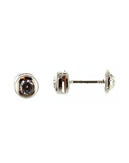 Boucles oreilles Or à vis oxyde clos 3mm