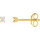 Boucles oreilles diamants 4 griffes 0.06 carat