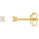 Boucles oreilles diamants 4 griffes 0.06 carat