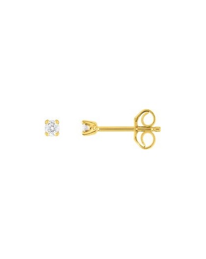 Boucles oreilles diamants 4 griffes 0.06 carat