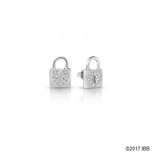 Boucles oreilles Guess UBE85053 cadenas argenté