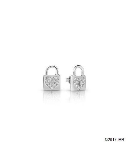 Boucles oreilles Guess UBE85053 cadenas argenté