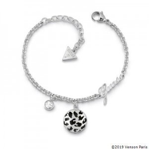 Bracelet Guess UBB29135-S léopard argenté
