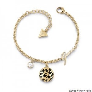 Bracelet Guess UBB29136-S léopard argenté