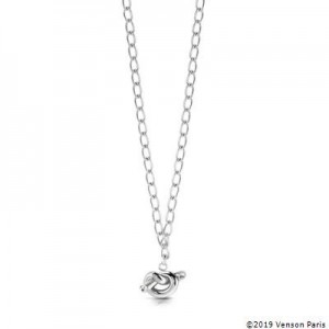 Collier Guess UBN29012 noeud argenté