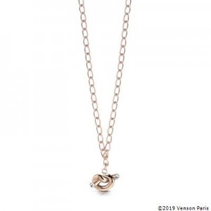 Collier Guess UBN29014 noeud rosé