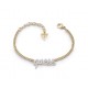 Bracelet Guess UBB10706A logo strass doré