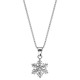 Collier flocon de neige argent et oxydes