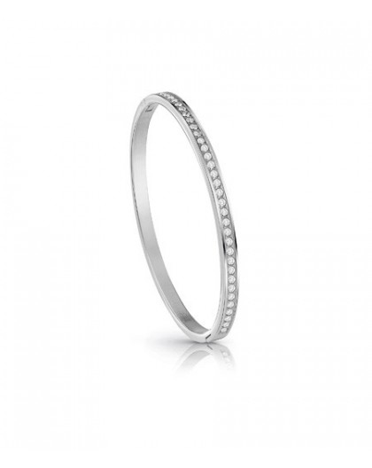 Bracelet jonc Guess UBB28133-S strass argenté