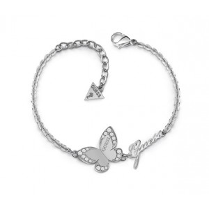 Bracelet Guess UBB78049-S papillon argenté