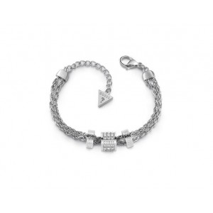 Bracelet Guess UBB78058-S cylindres strass argenté