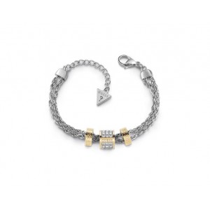 Bracelet Guess UBB78059-S cylindres strass dorés