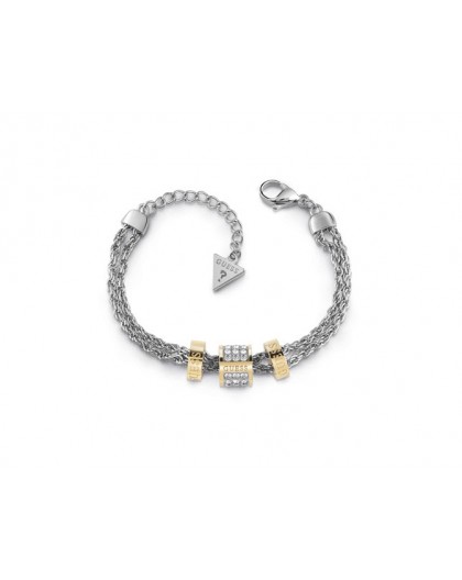 Bracelet Guess UBB78059-S cylindres strass dorés