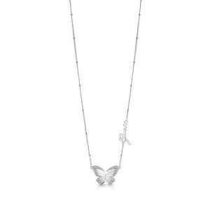 Collier Guess UBN78024 papillon argenté