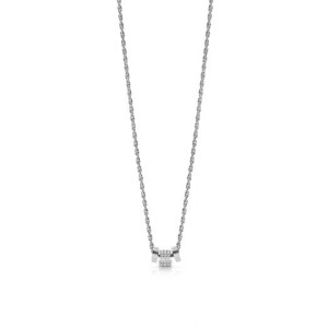 Collier Guess UBN78038 cylindre argenté