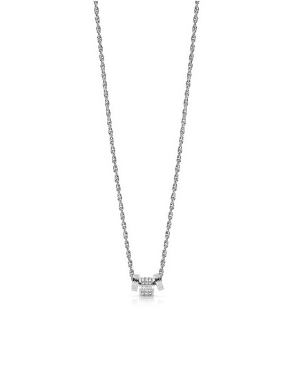 Collier Guess UBN78038 cylindre argenté