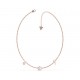 Collier Guess UBN79018 fleurs nacre rosé