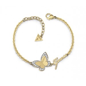Bracelet Guess UBB78050-S papillon doré