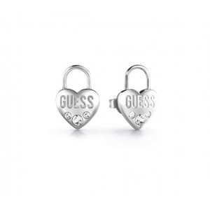 Boucles oreilles Guess UBE20054 coeurs cadenas