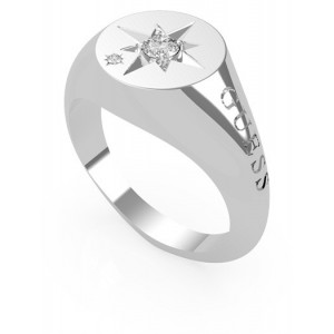 Bague Guess UBR20010 taille 56 étoile strass