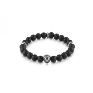 Bracelet Guess UMB78000 perles noires homme