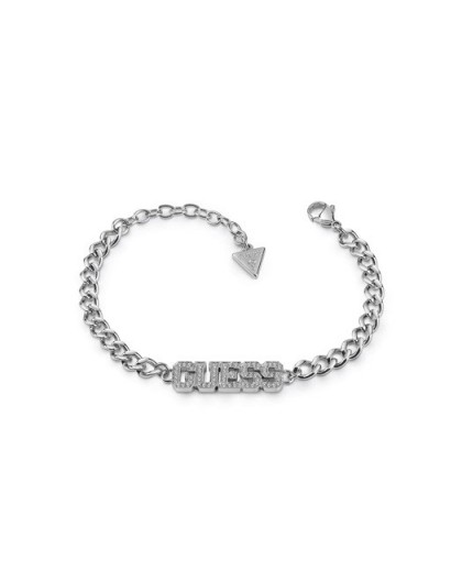 Bracelet Guess UBB20035-S logo strass argenté