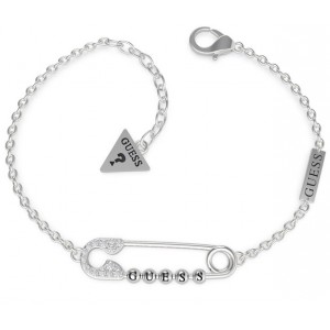 Bracelet Guess UBB20108-S épingle strass argenté