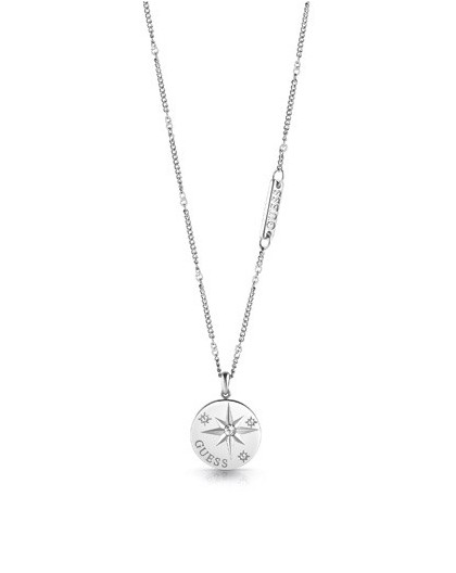 Collier Guess UBN20024 étoile strass argenté