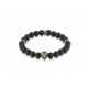Bracelet Guess UMB78001 perles noires homme