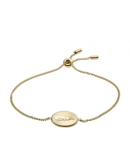 Bracelet Fossil femme JF03237710 plume doré