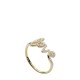 Bague Fossil femme JF03345710 love doré taille 53