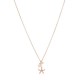 Collier Fossil JF03519791 femme étoile rosé