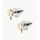 Boucles oreilles Fossil JF03564710 trèfle doré