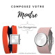 Bracelet montre Les Georgettes 10mm double lien
