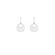Boucles oreilles Georgettes Ibiza rond 16mm argent