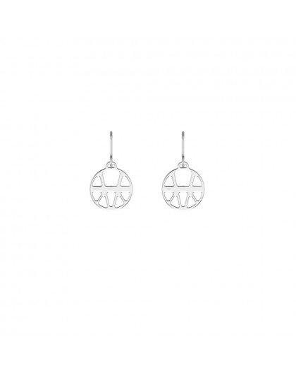 Boucles oreilles Georgettes Ibiza rond 16mm argent