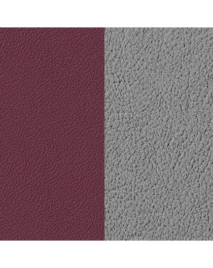 Cuir Les Georgettes 8mm Cerise/Métal