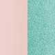Cuir Bracelet Georgettes 25mm Nude /Turquoise