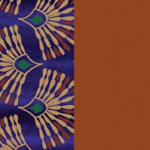 Cuir Georgettes 40mm Large Paon/Cognac
