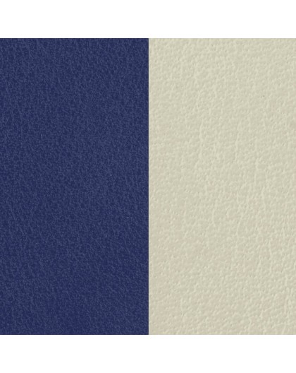 Cuir Les Georgettes 40mm Indigo/Blanc cassé